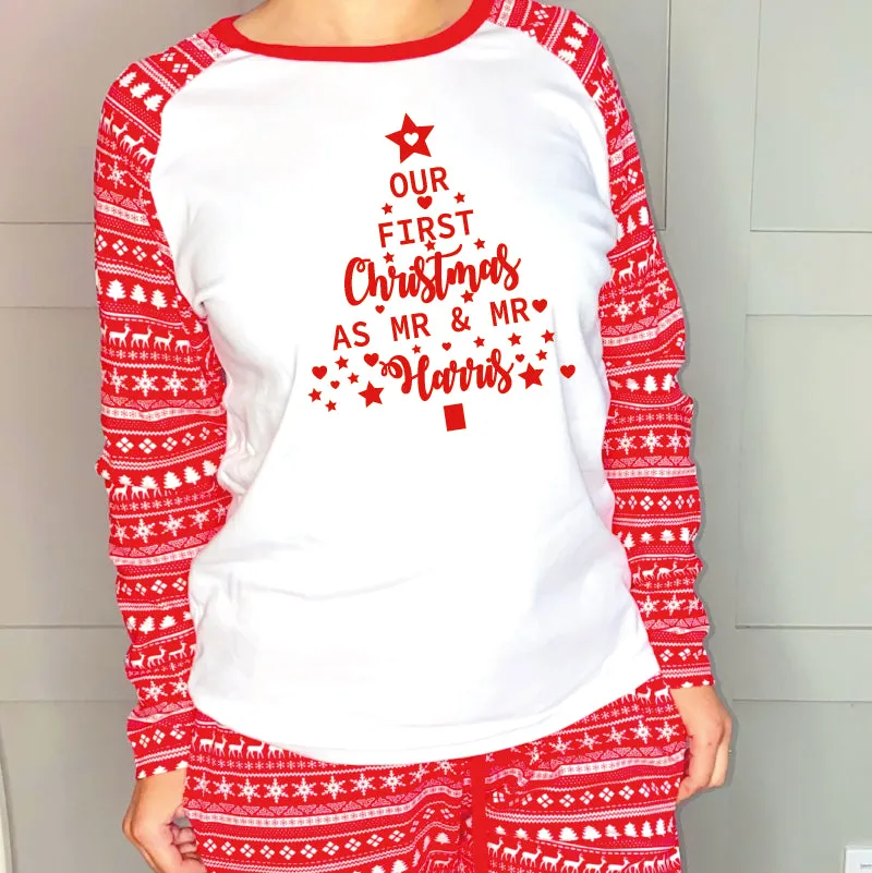 First Christmas As Mr And Mrs Couple Pyjamas