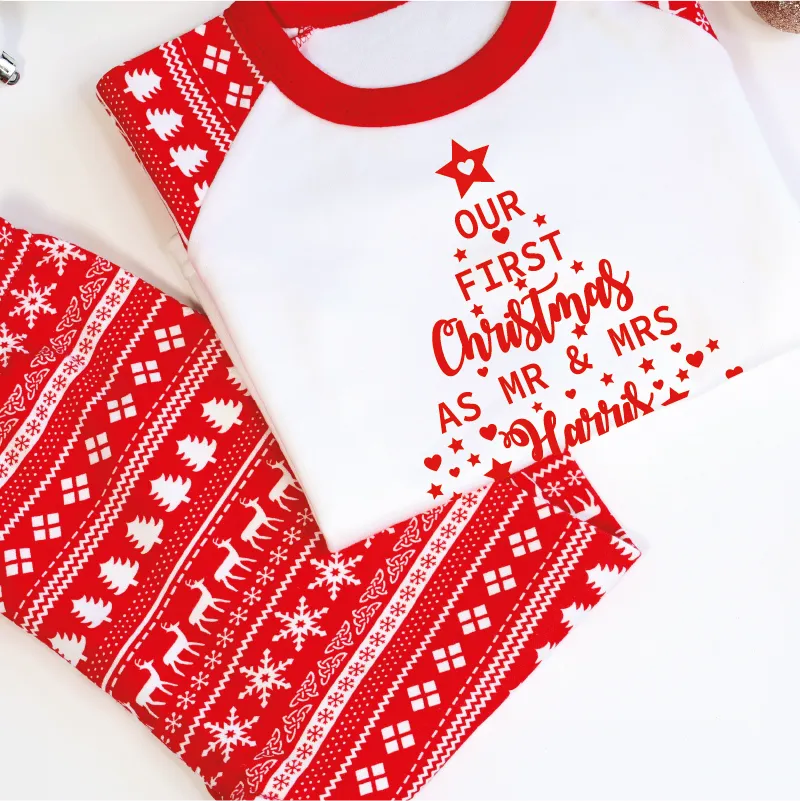 First Christmas As Mr And Mrs Couple Pyjamas