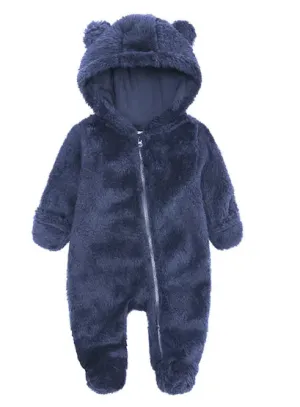 Flannel Baby Warm One-piece Romper