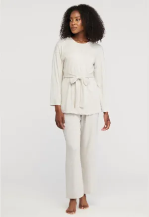 Fleur't Lounge Wrap Top and Pant Set- 6132