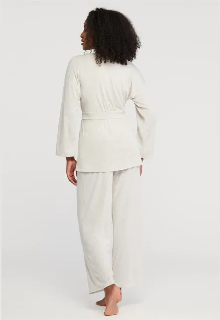 Fleur't Lounge Wrap Top and Pant Set- 6132
