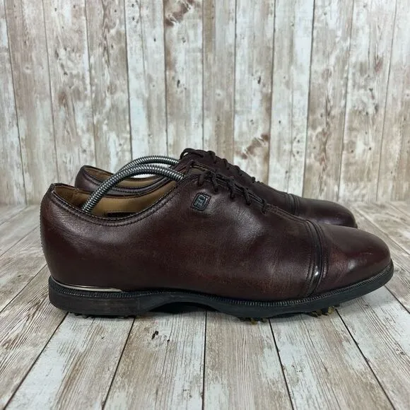 Footjoy icon black leather luxury‎ golf shoes Mens 10.5