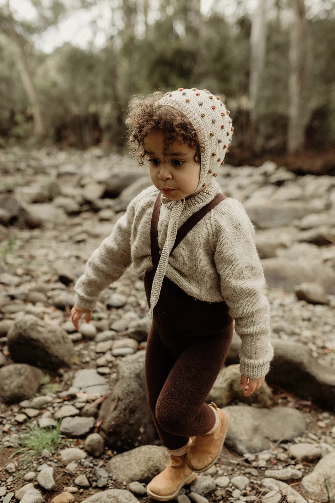 FOOTLESS TEDDY WARMY SILLY SILAS TIGHTS CHOCOLATE