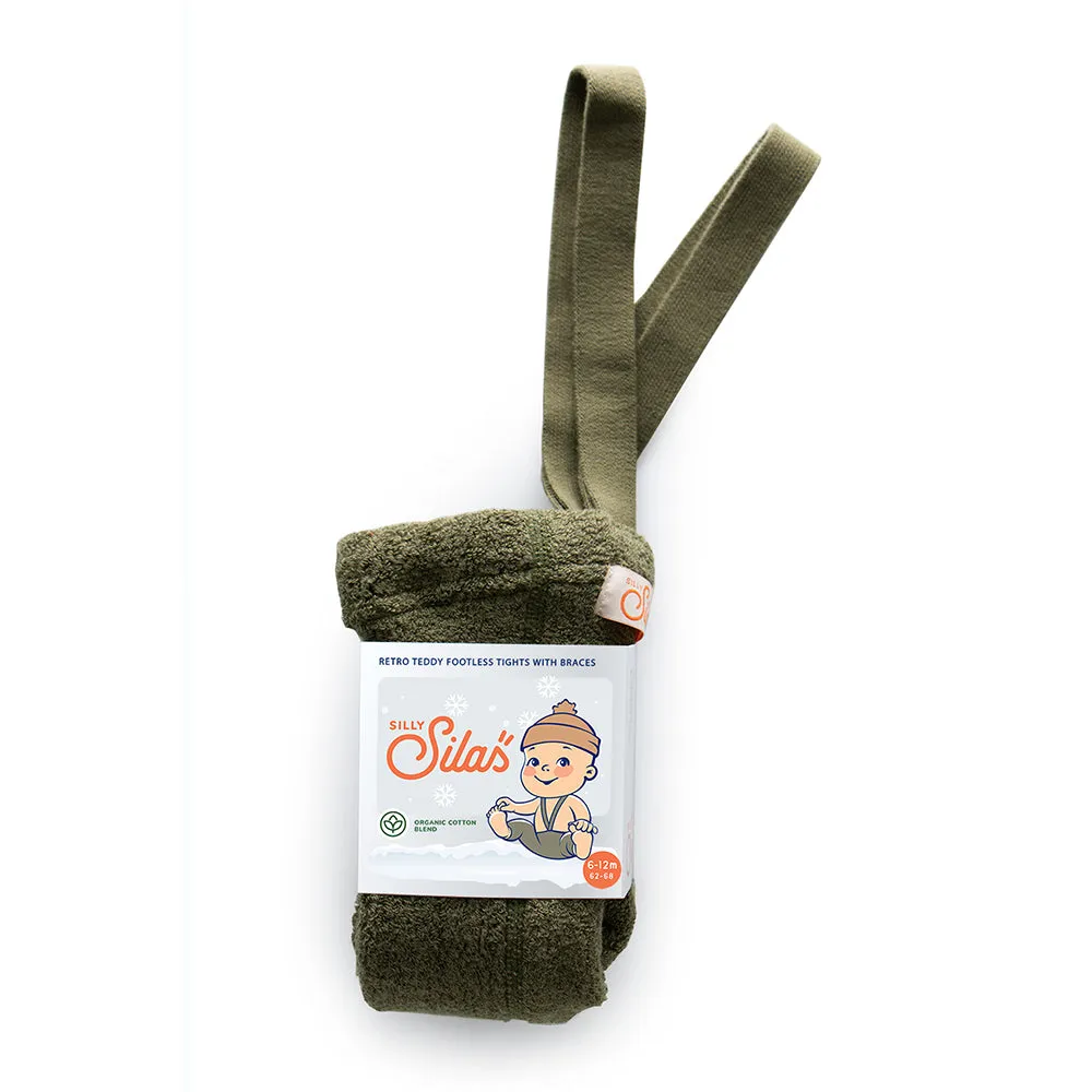 FOOTLESS TEDDY WARMY SILLY SILAS TIGHTS OLIVE