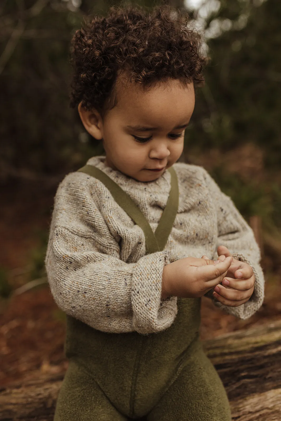 FOOTLESS TEDDY WARMY SILLY SILAS TIGHTS OLIVE
