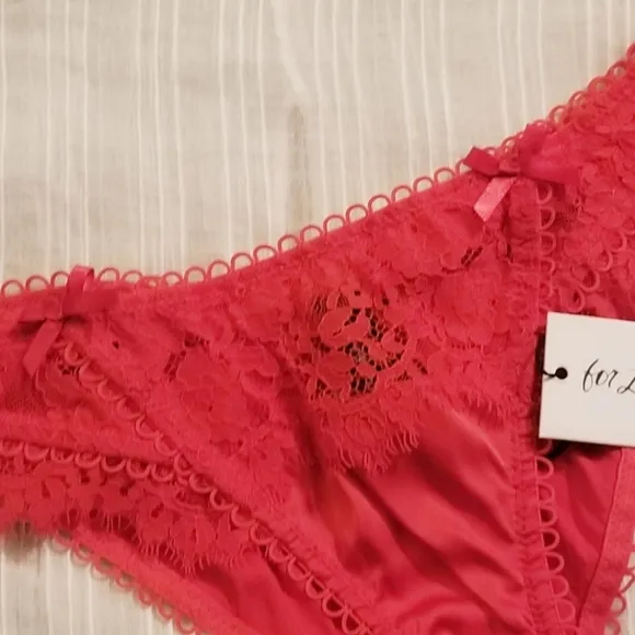 For Love and Lemons Faye Lace Cheeky Panty NWT