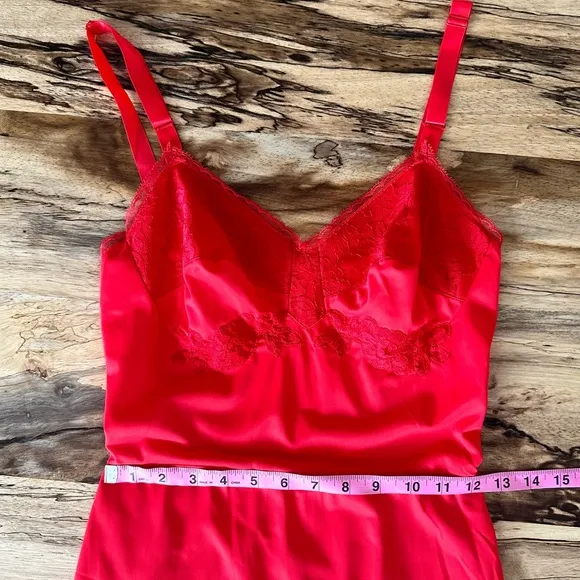 Formfit Rogers Red Lace Lingerie Slip Dress Dark Romantic Coquette