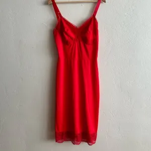 Formfit Rogers Red Lace Lingerie Slip Dress Dark Romantic Coquette
