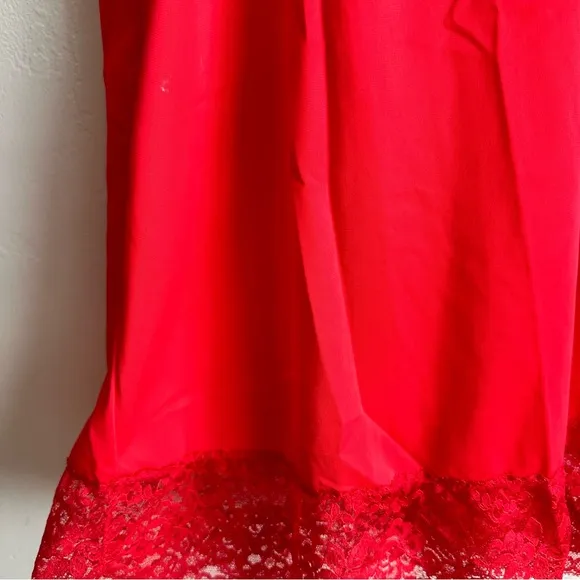 Formfit Rogers Red Lace Lingerie Slip Dress Dark Romantic Coquette