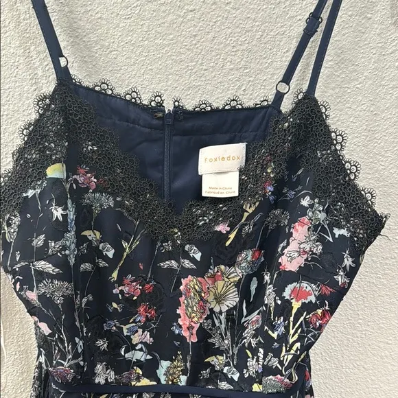 Foxiedox Women's Floral Lace Trim Cami
