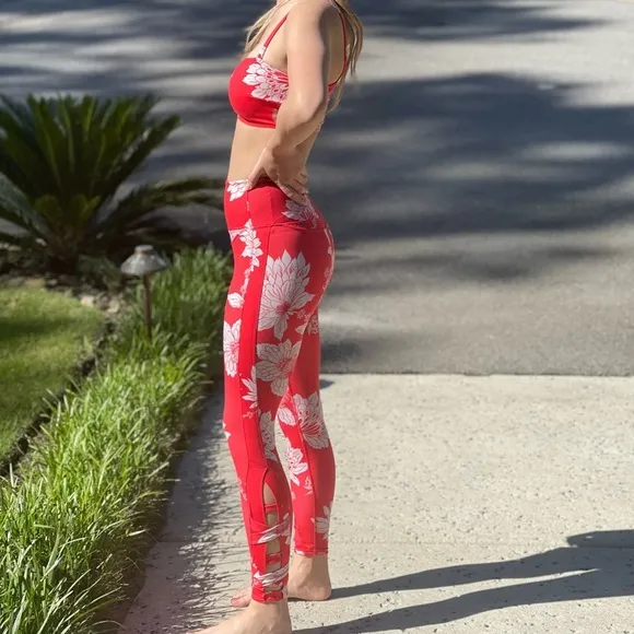 FP Movement Power UpAthletic Top Red Floral