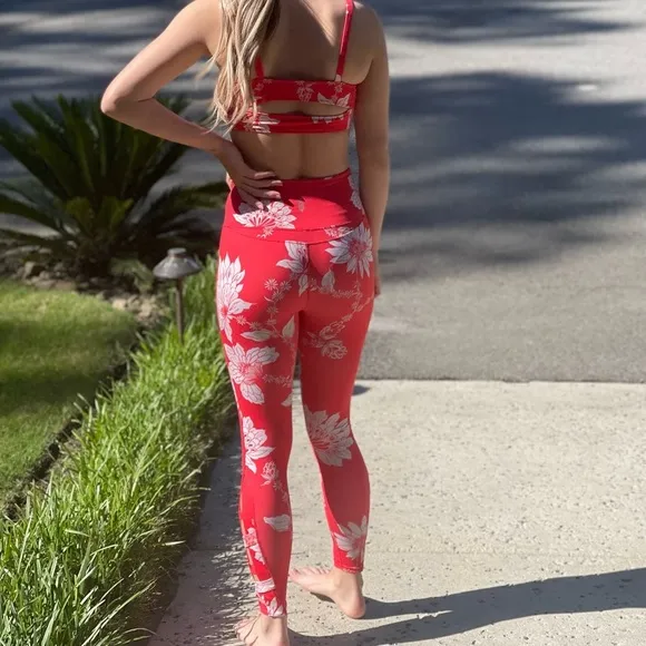 FP Movement Power UpAthletic Top Red Floral