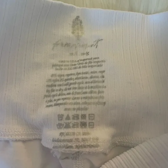 Free People Good Karma Tennis Shorts in White