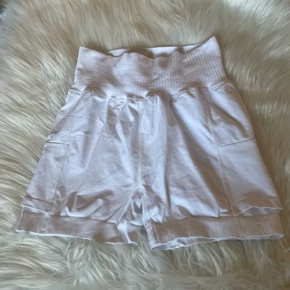 Free People Good Karma Tennis Shorts in White