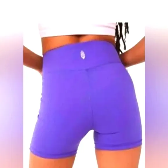 Free People Movement Biker Yoga Concealed Pocket Shorts