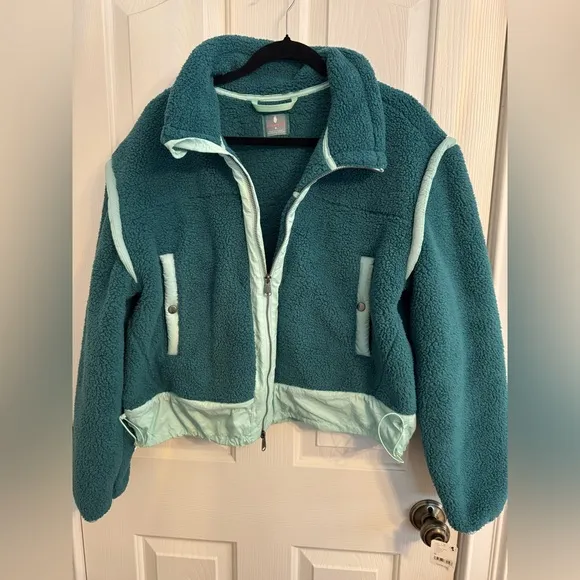 Free People Movement Courtside Fleece Pacific Combo NWT Size M