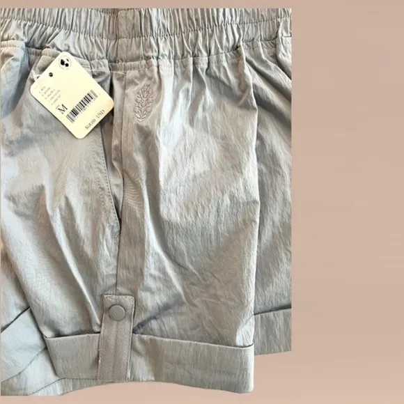 FREE PEOPLE Olympia Wide Waistband Rolled Hem Active Lightweight Shorts NWT/MD