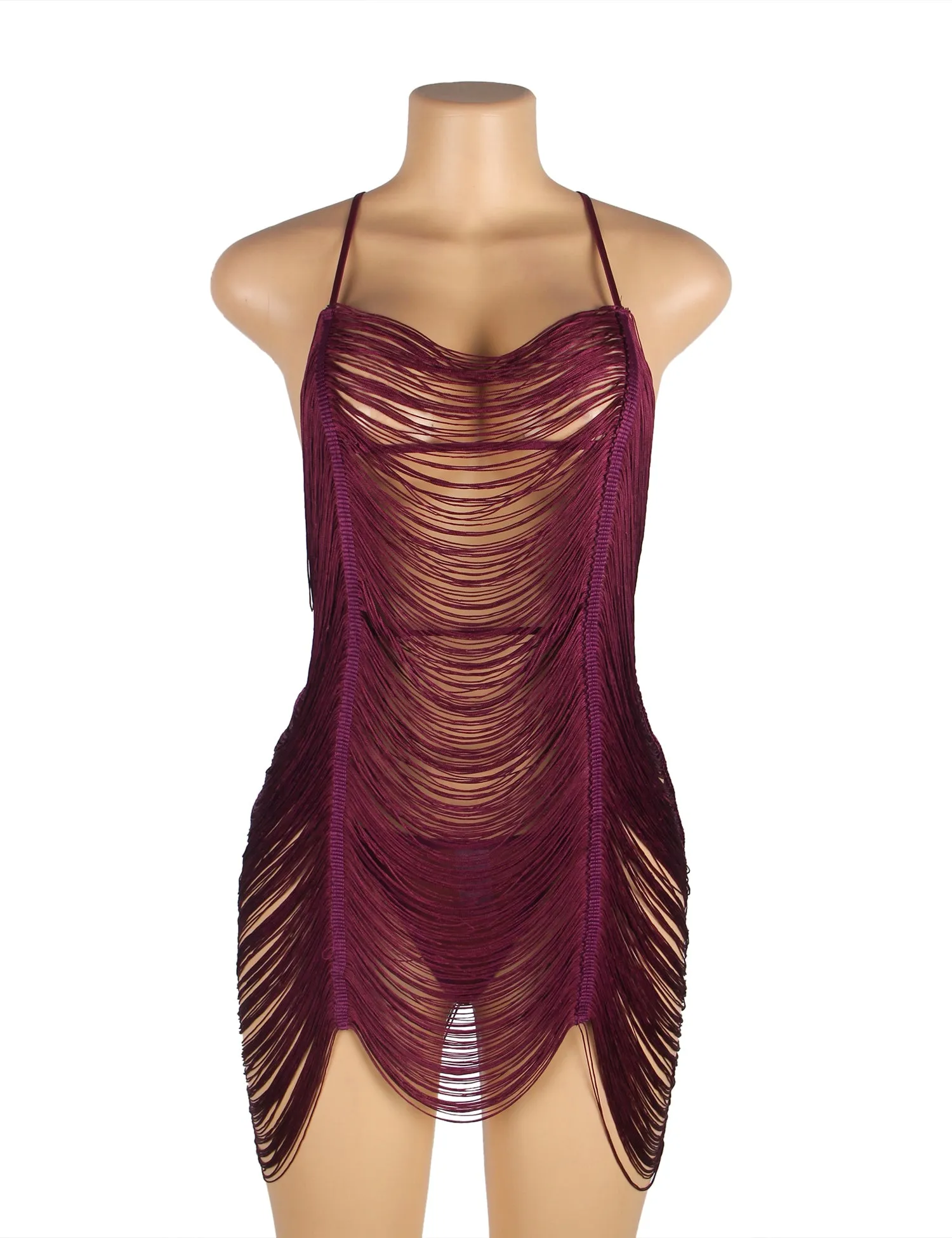 Fringed Beauty Chemise Set Lingerie Egypt