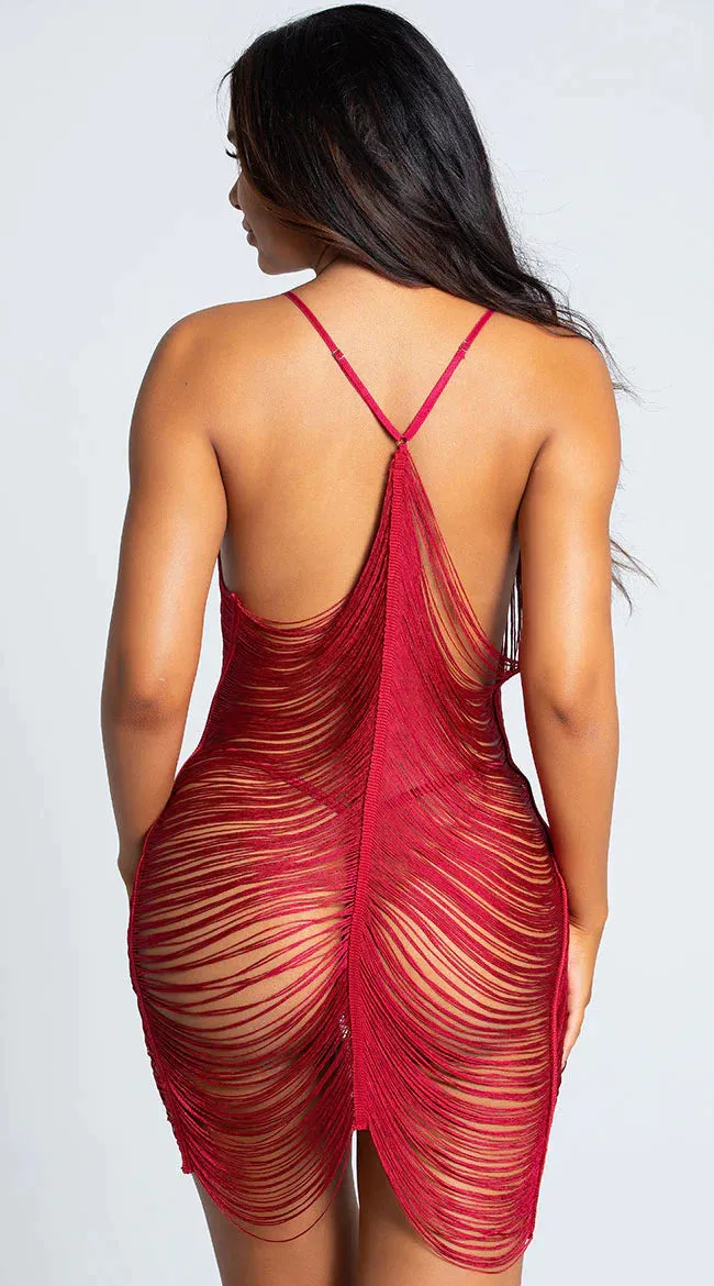 Fringed Beauty Chemise Set Lingerie Egypt