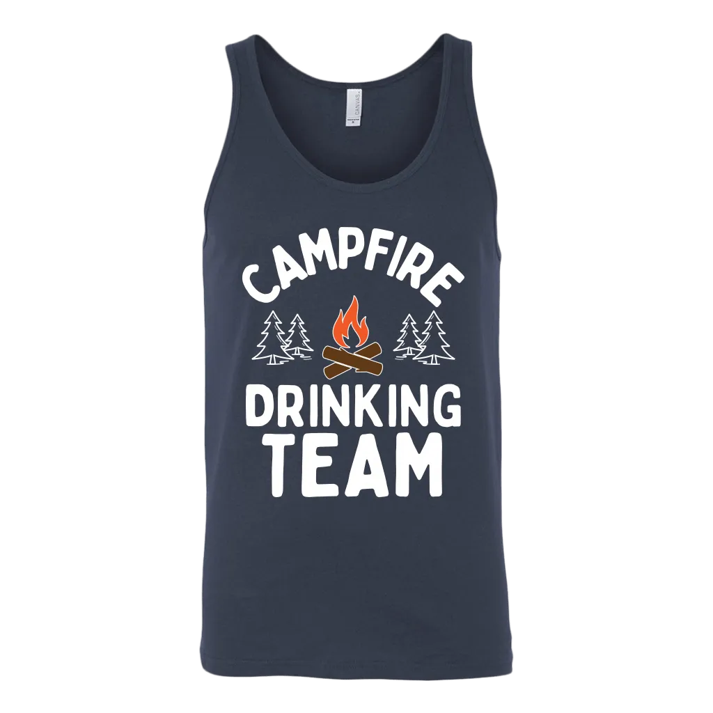Funny "Campfire Drinking Team" - Tank Tops