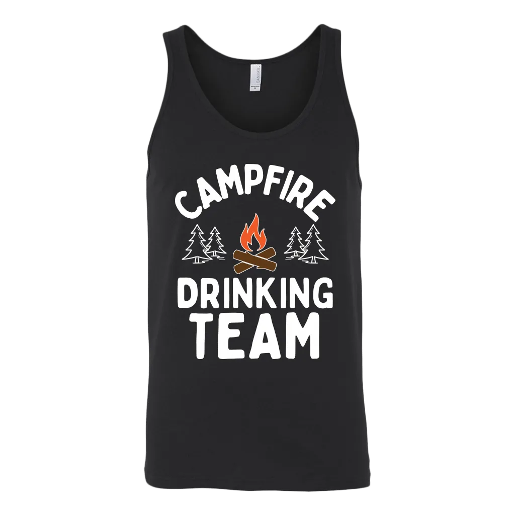 Funny "Campfire Drinking Team" - Tank Tops