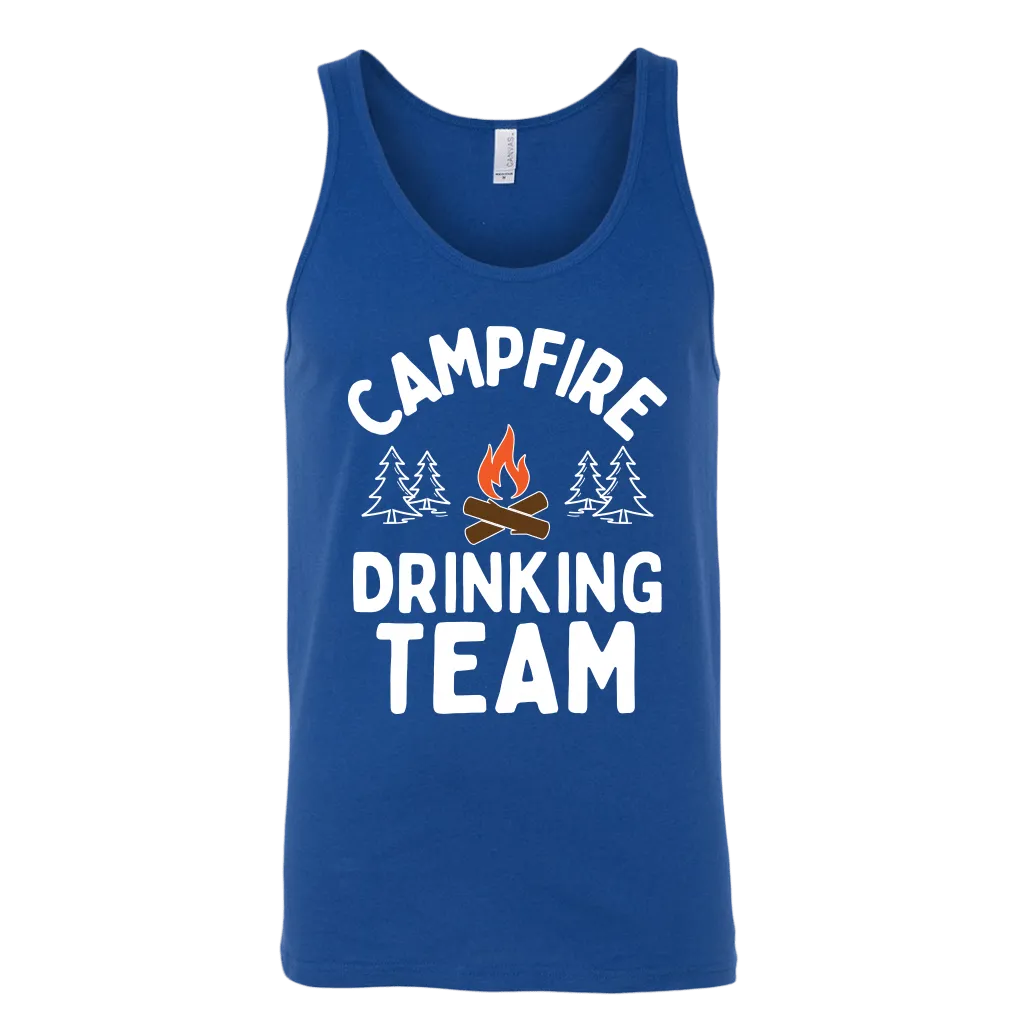 Funny "Campfire Drinking Team" - Tank Tops