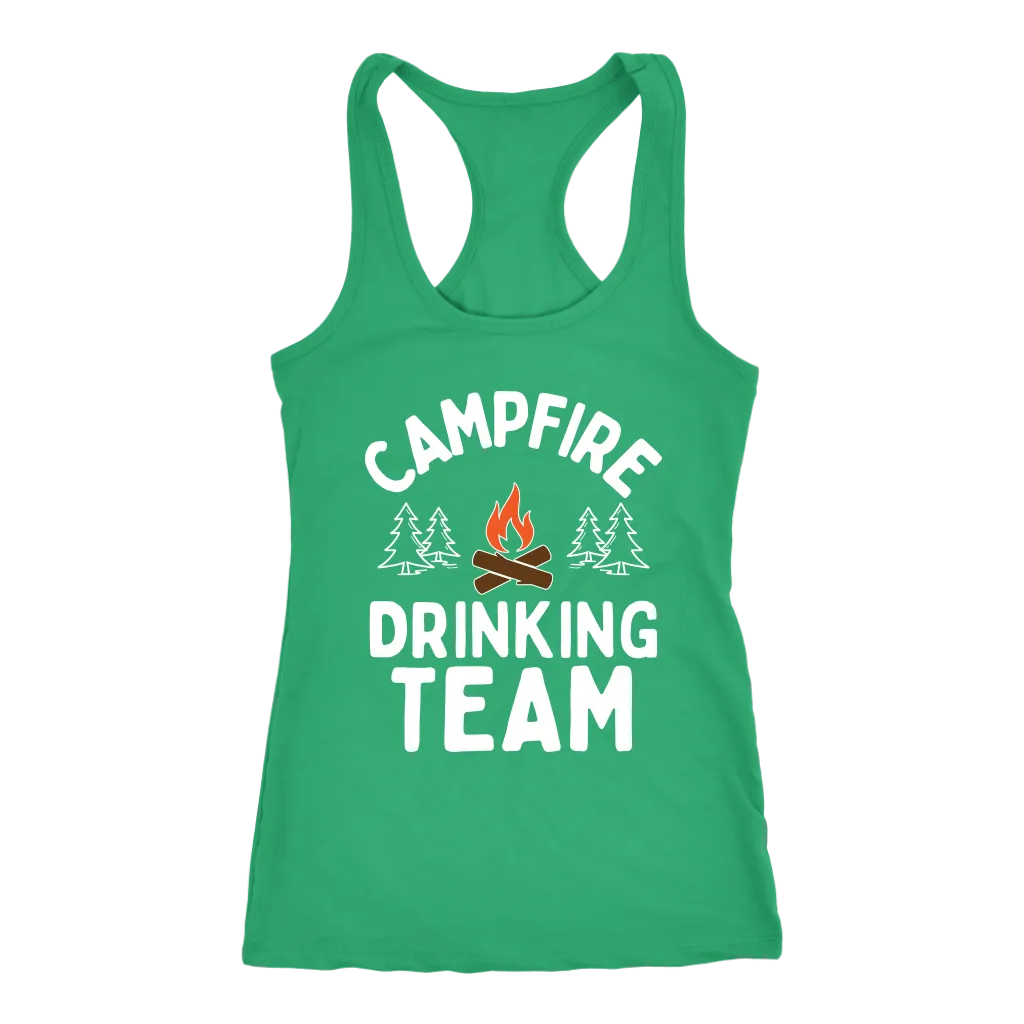 Funny "Campfire Drinking Team" - Tank Tops