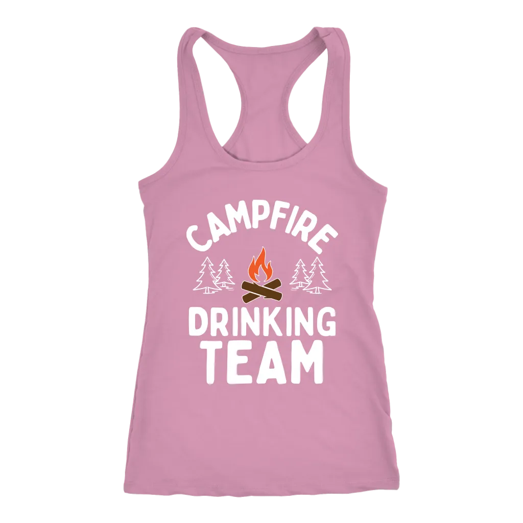 Funny "Campfire Drinking Team" - Tank Tops