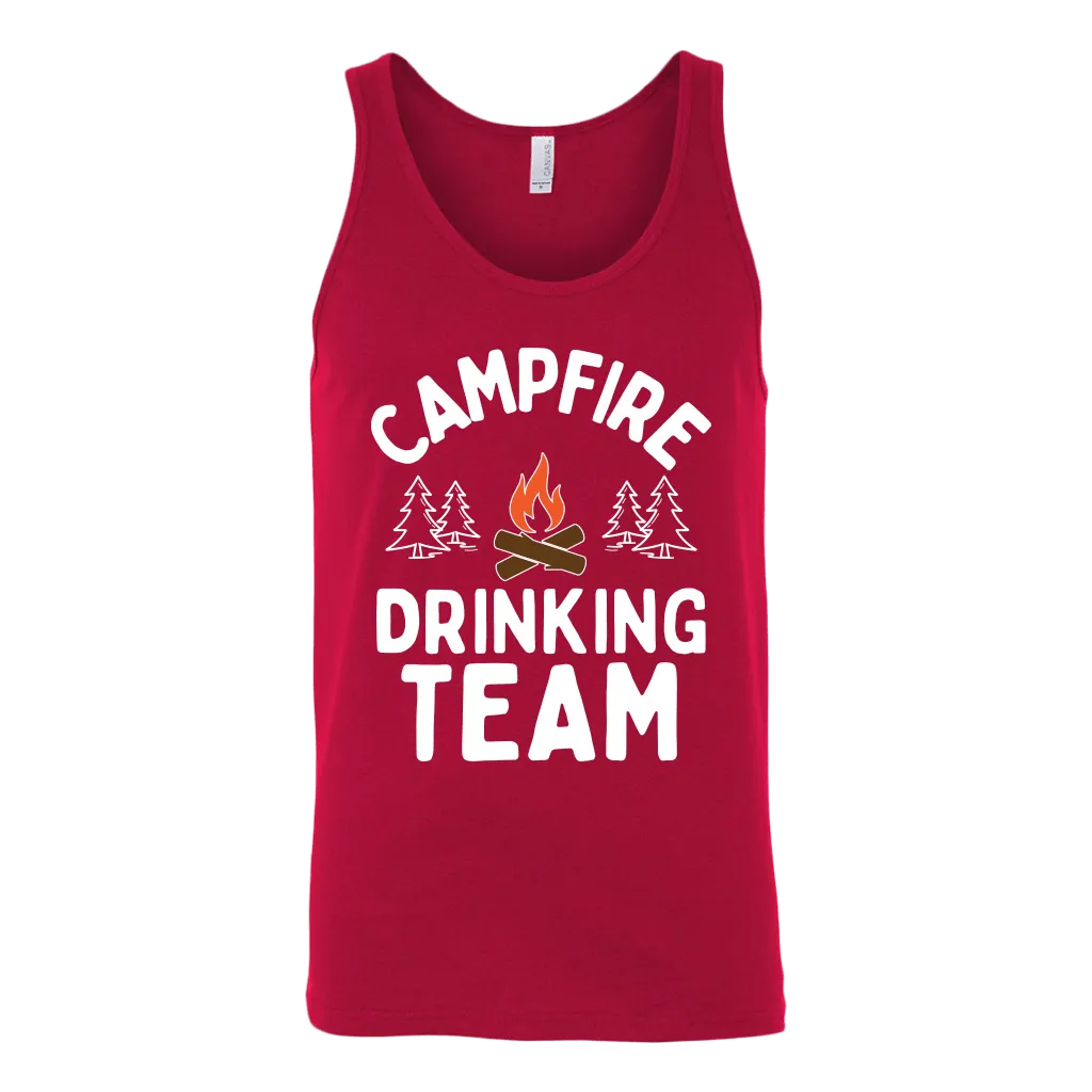 Funny "Campfire Drinking Team" - Tank Tops