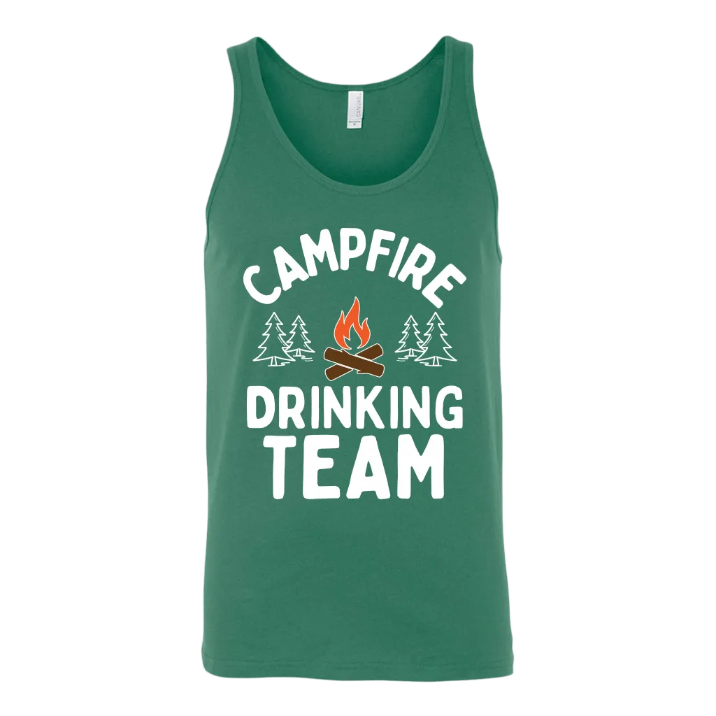 Funny "Campfire Drinking Team" - Tank Tops
