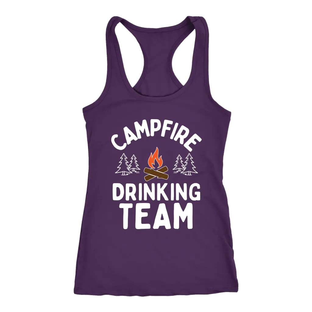 Funny "Campfire Drinking Team" - Tank Tops