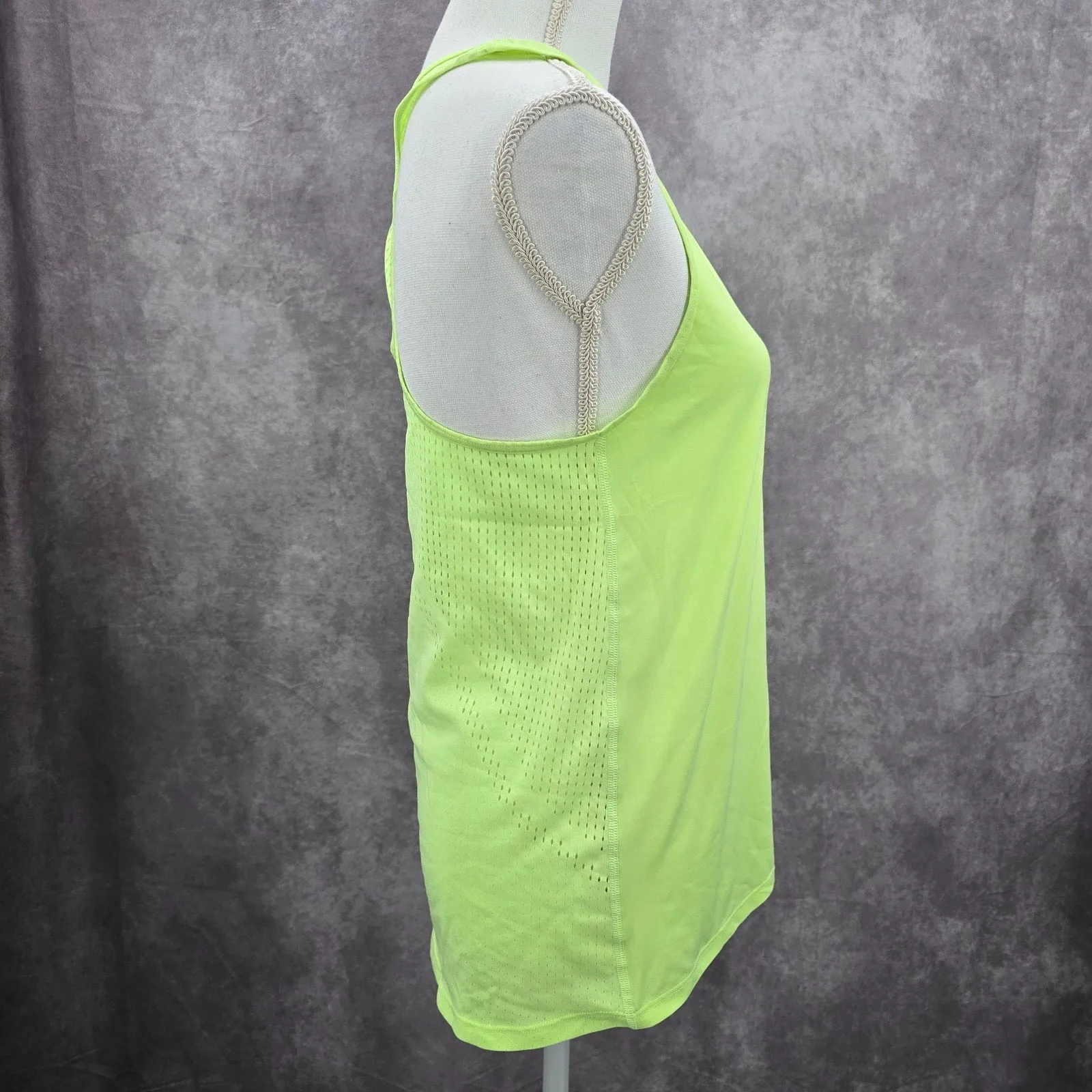 Gap Fit Green Racerback Performance Sports Activewear Tank Top Small
