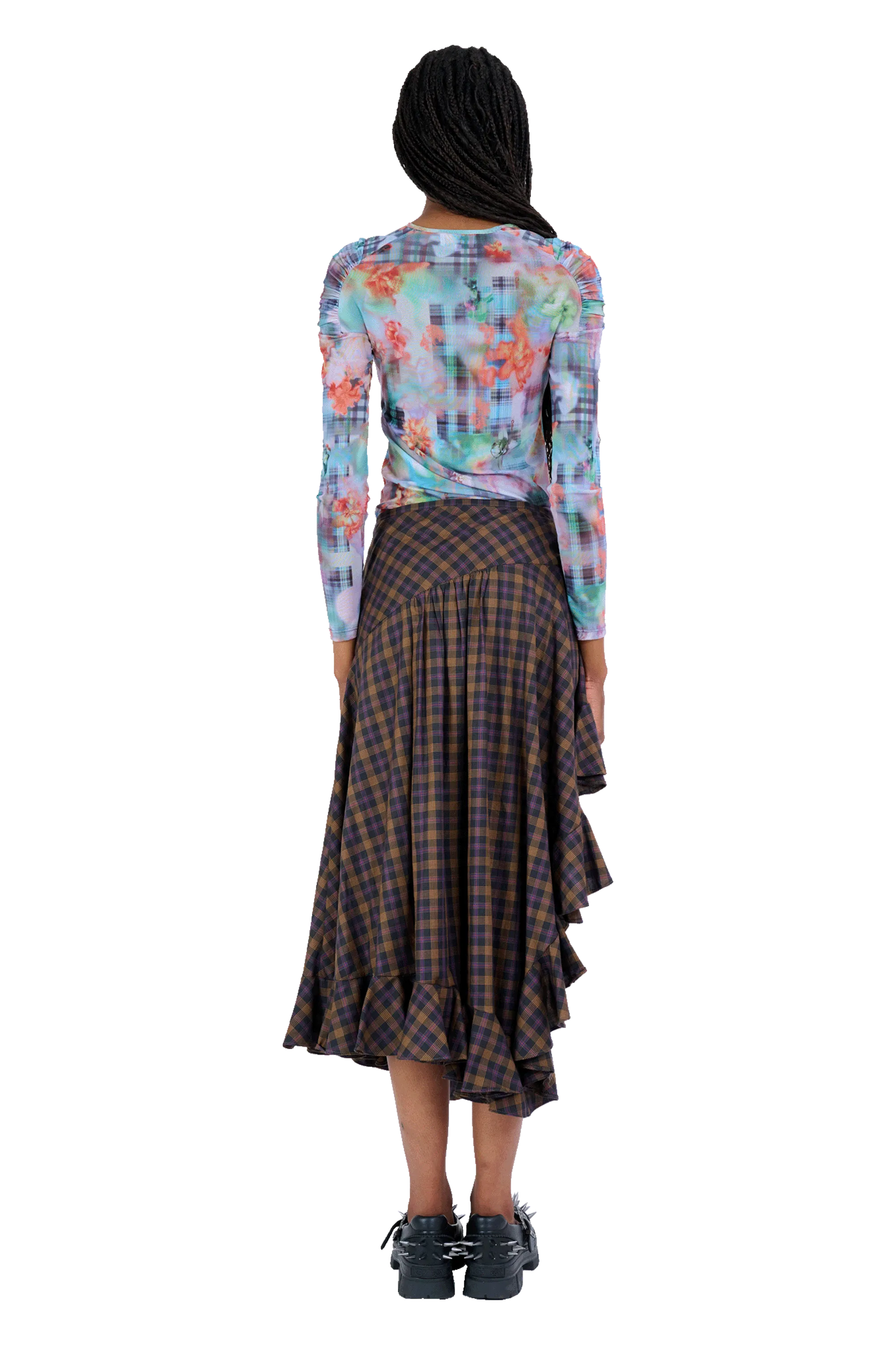 GARDEN BLUR ARC LONG SLEEVE TOP