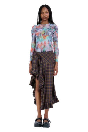 GARDEN BLUR ARC LONG SLEEVE TOP