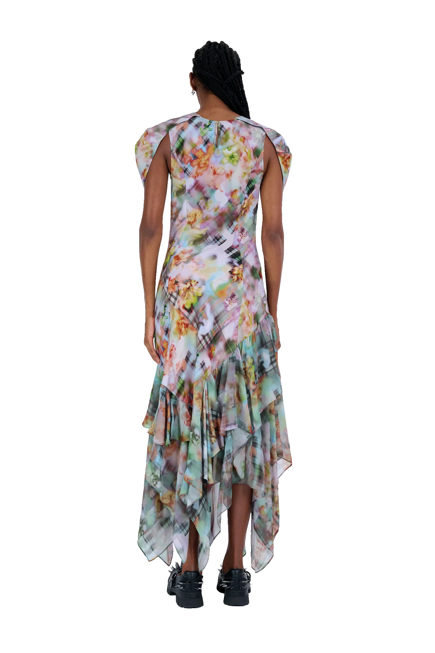 GARDEN BLUR HILLARY DRESS