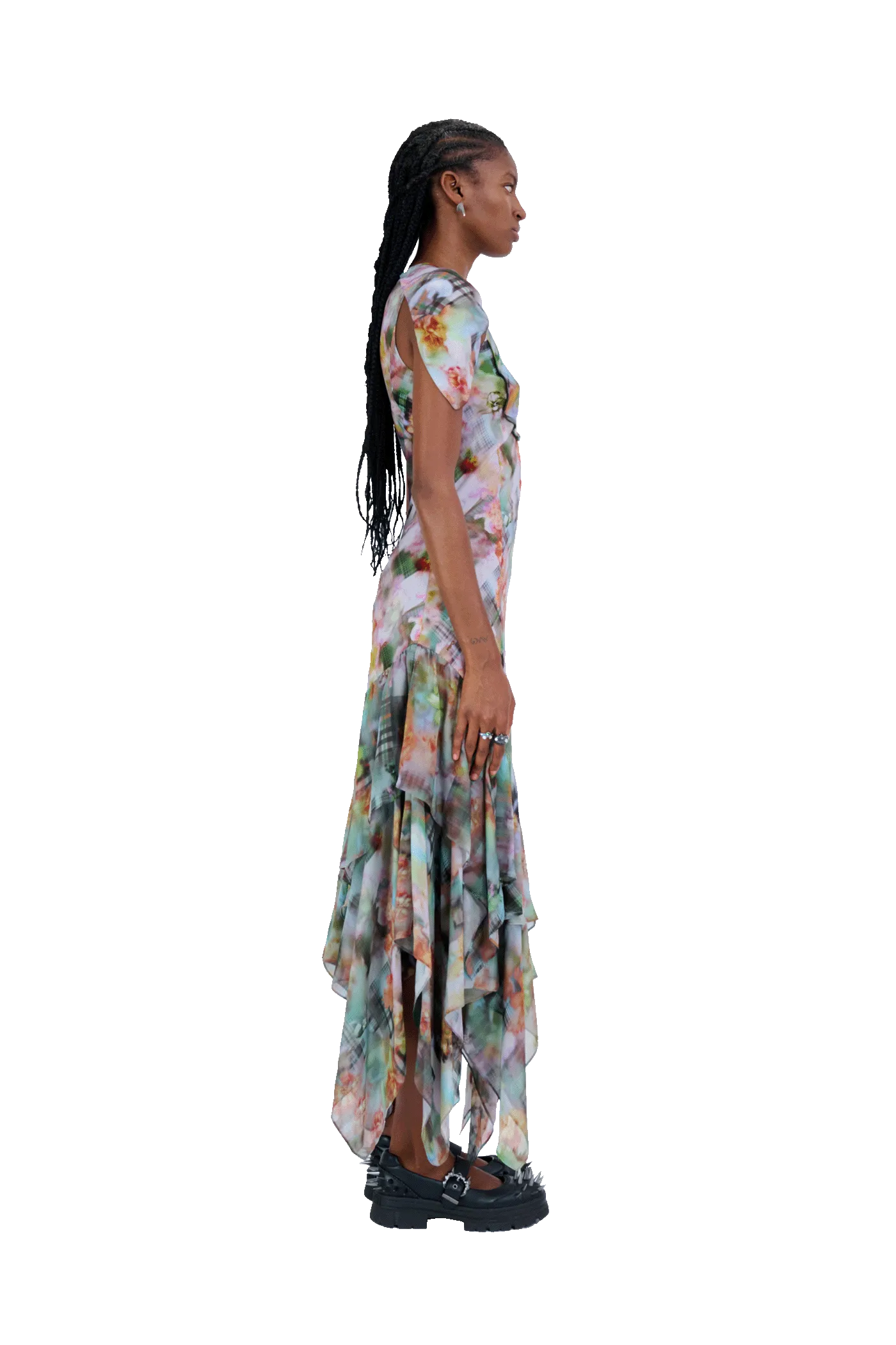 GARDEN BLUR HILLARY DRESS