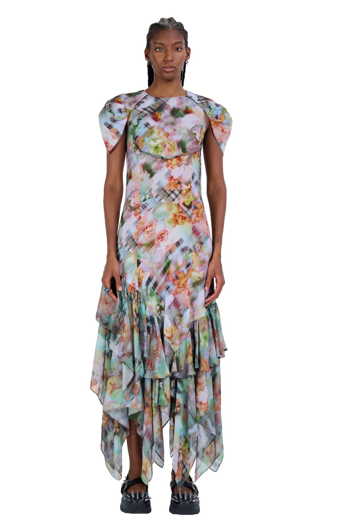 GARDEN BLUR HILLARY DRESS