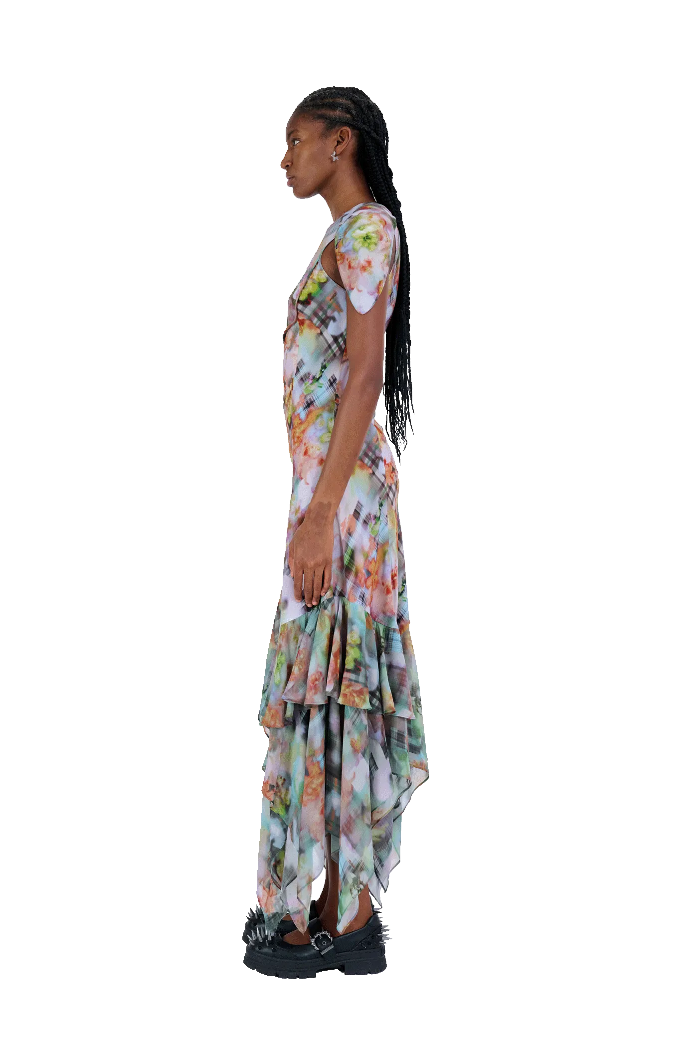 GARDEN BLUR HILLARY DRESS