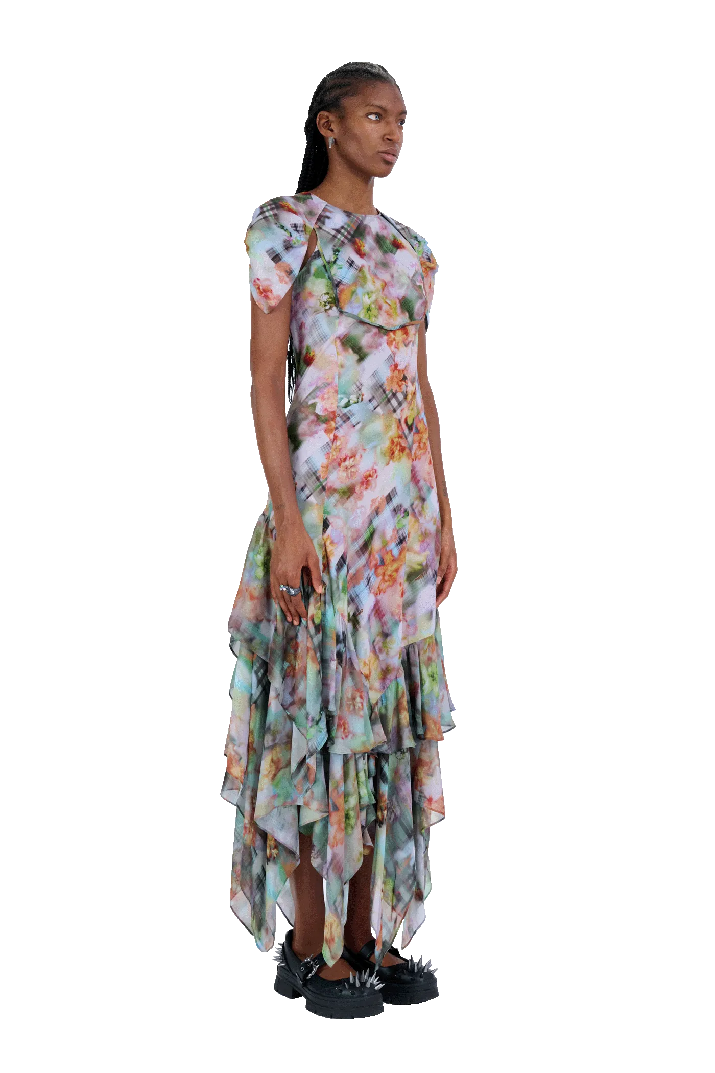 GARDEN BLUR HILLARY DRESS