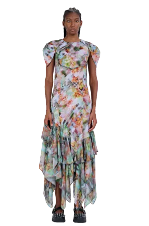 GARDEN BLUR HILLARY DRESS