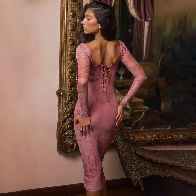 Gaudelia® | Elegant Pink Womendress