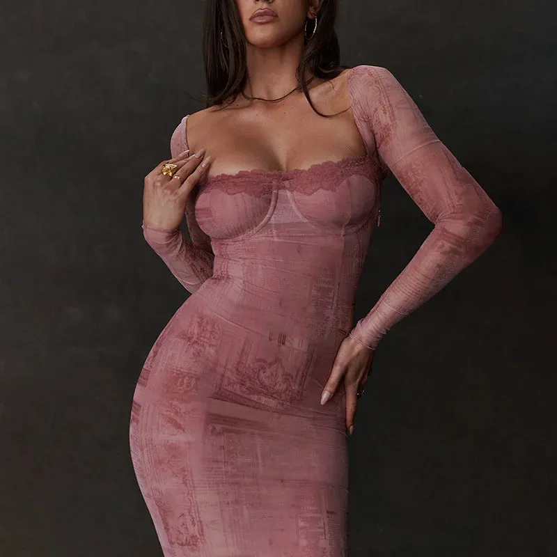 Gaudelia® | Elegant Pink Womendress