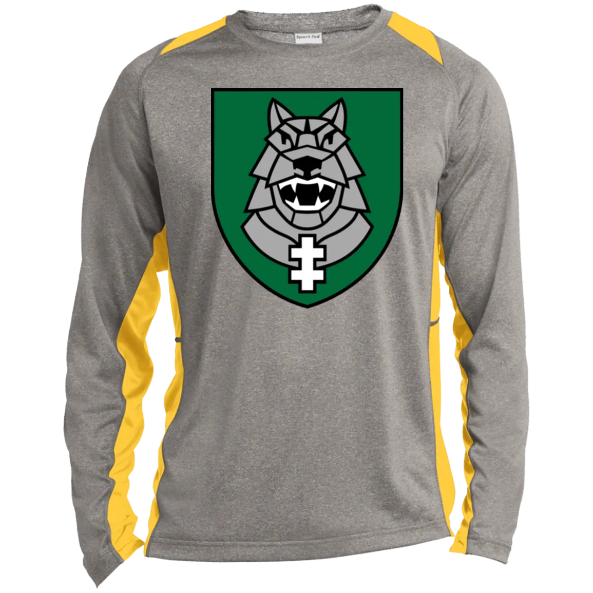 Gelezinis Vilkas - Men's Long Sleeve Colorblock Activewear Performance T