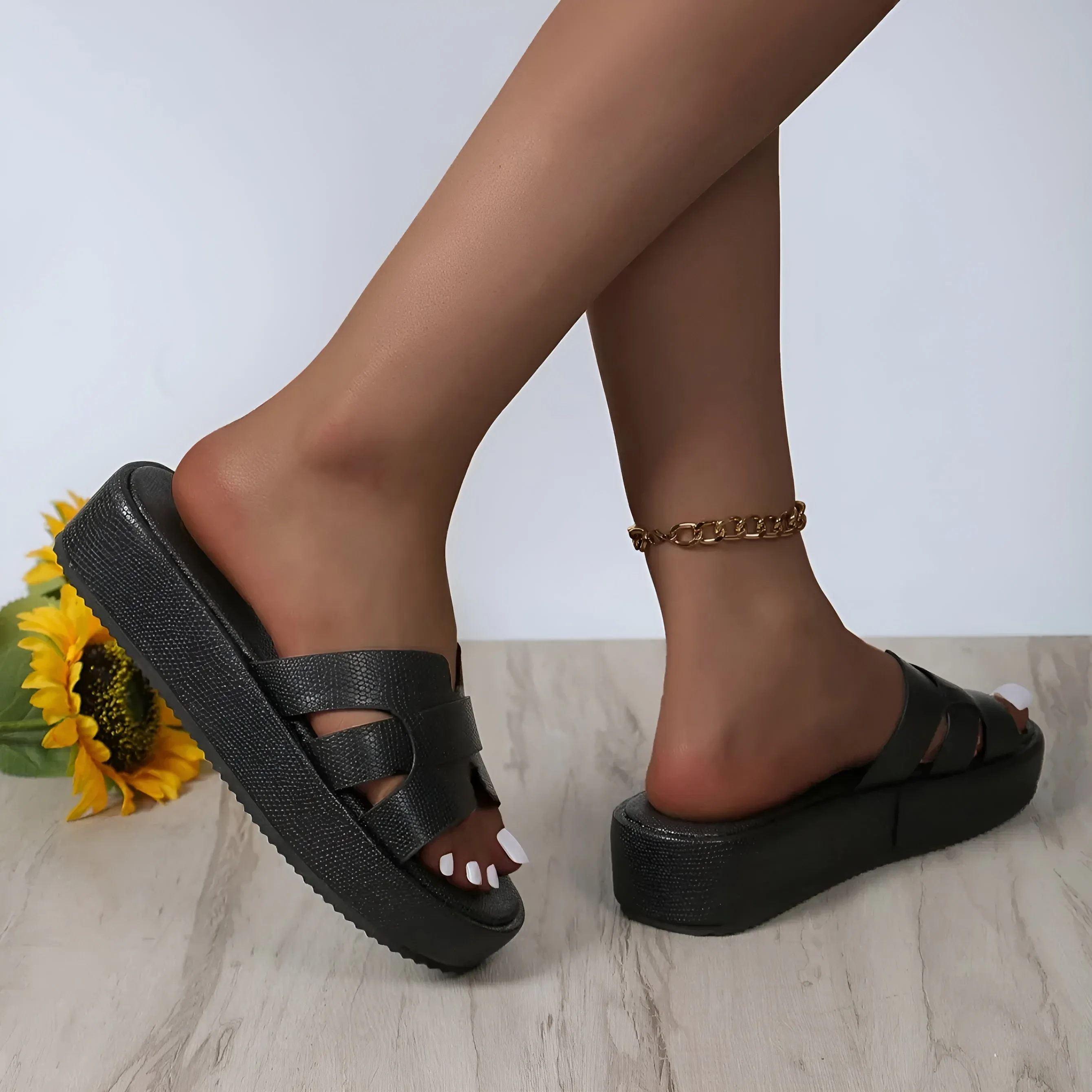 Georgina® | Orthopedic Glitter Flip Flops For Summer