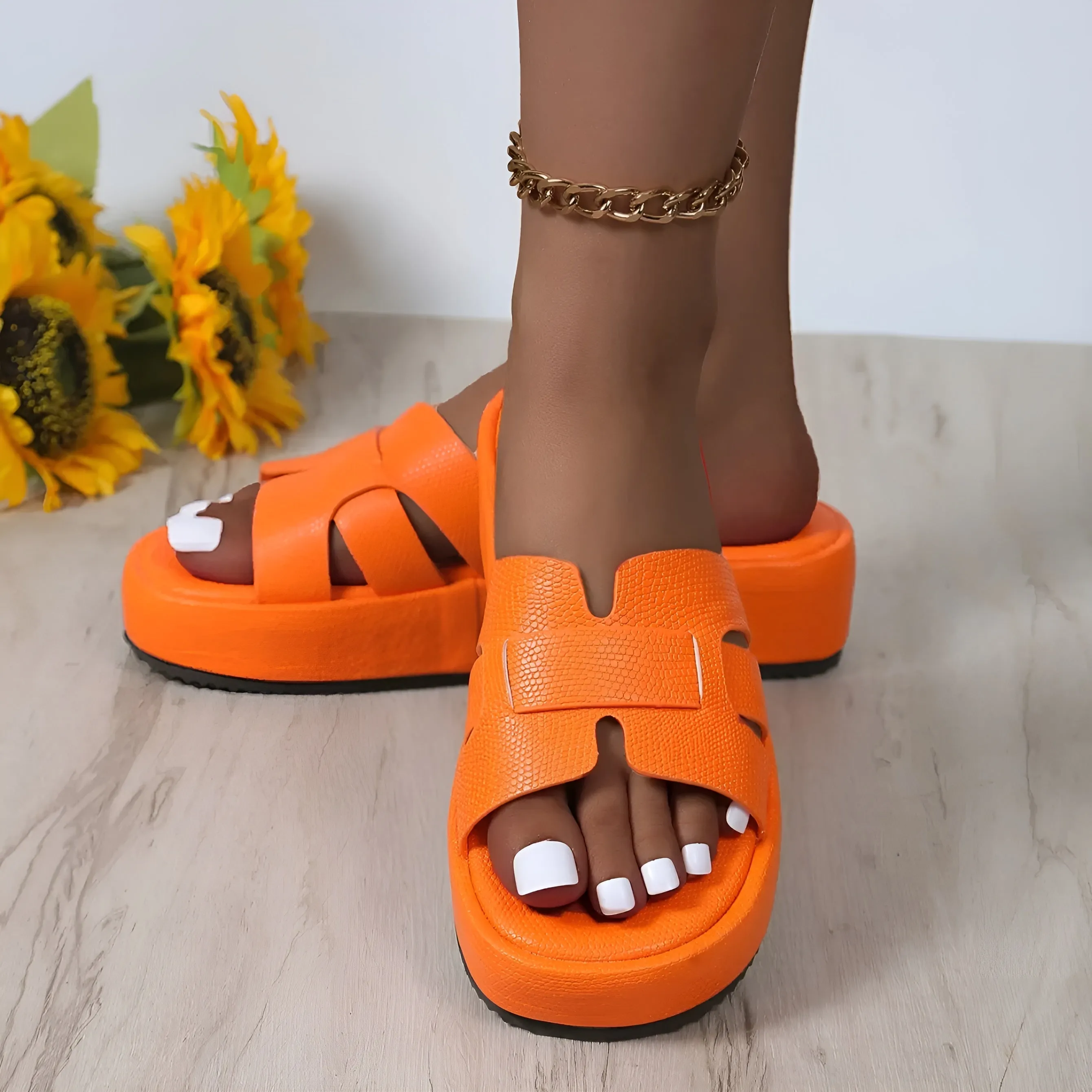 Georgina® | Orthopedic Glitter Flip Flops For Summer