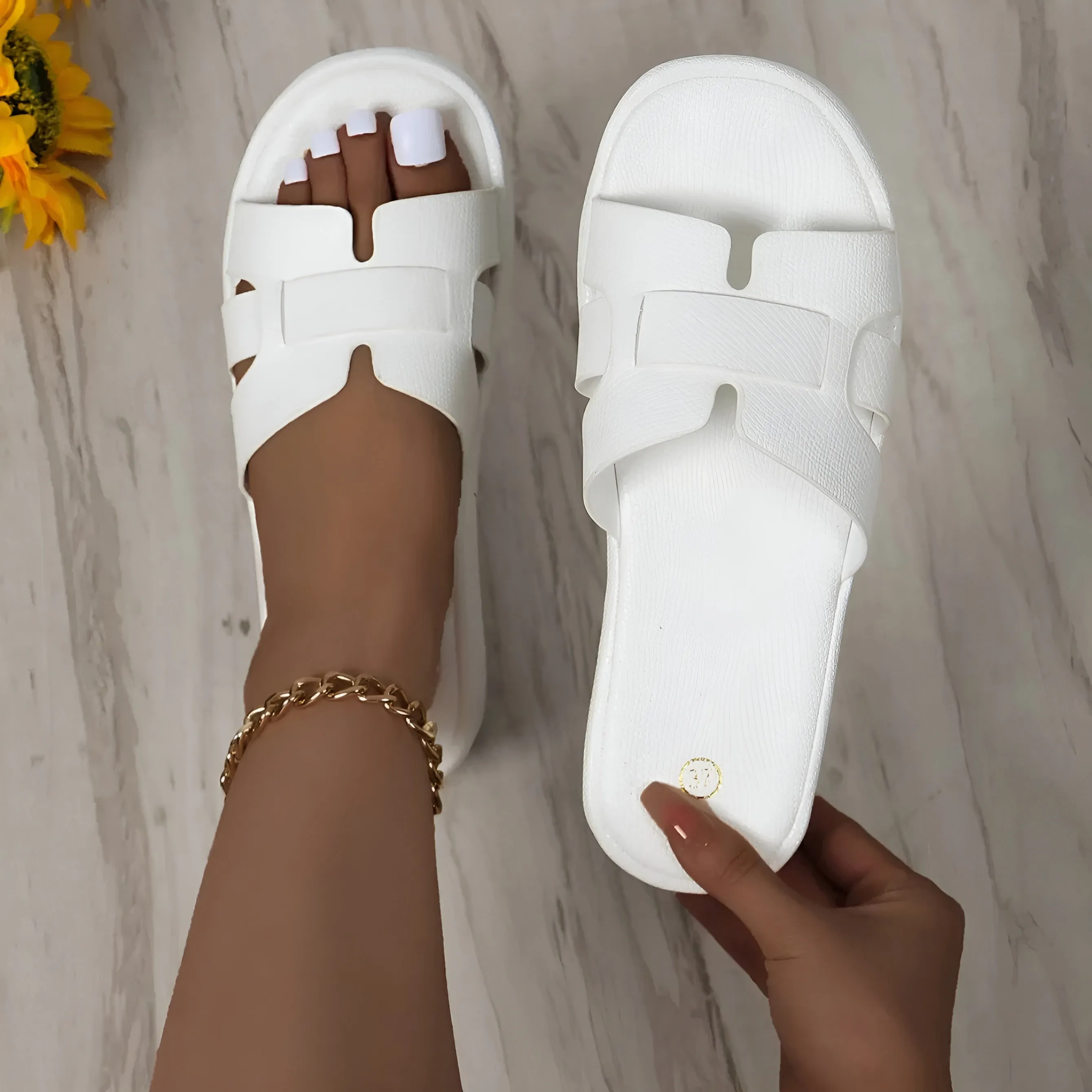 Georgina® | Orthopedic Glitter Flip Flops For Summer
