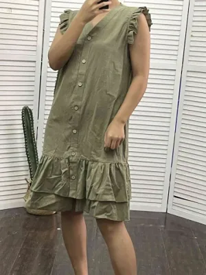 Gilda® | Sleeveless V-Neck Dress