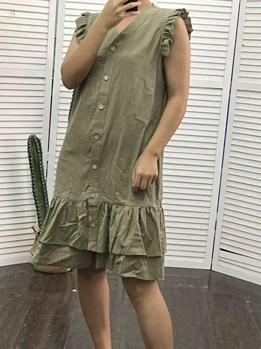Gilda® | Sleeveless V-Neck Dress
