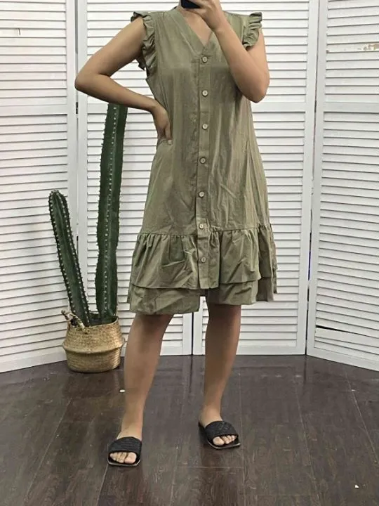 Gilda® | Sleeveless V-Neck Dress