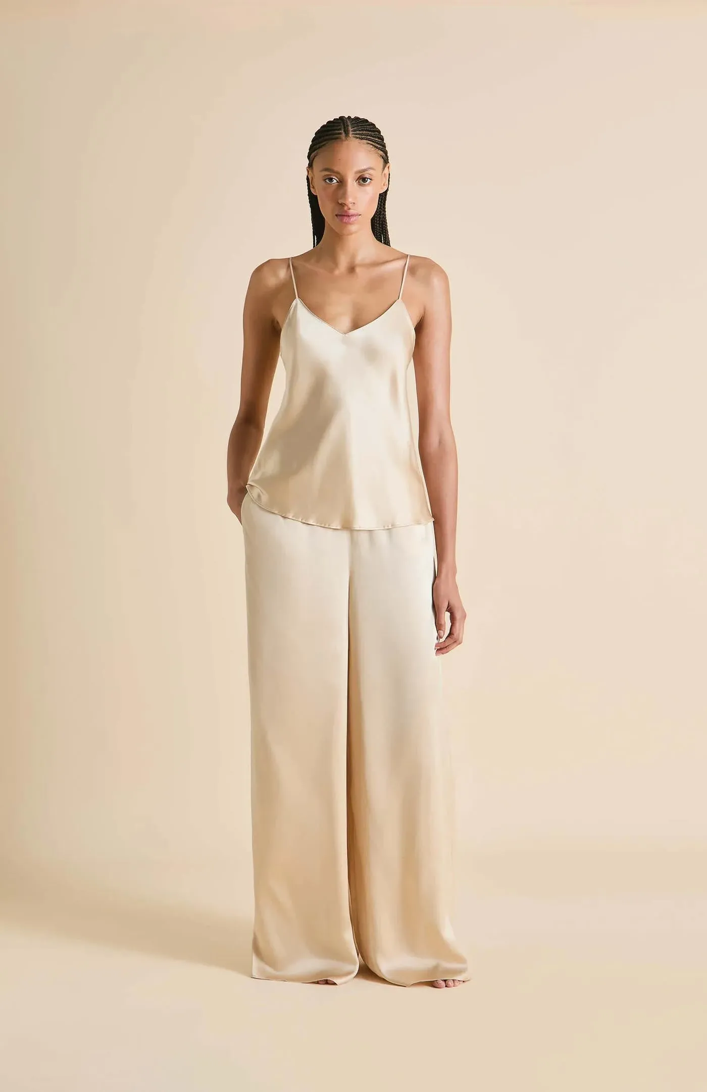 Gilded Gold | Satin Loungewear Set